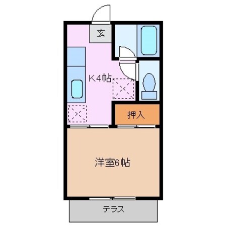 ドミトリー小川９３の物件間取画像